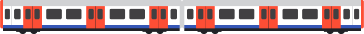 animated london underground train