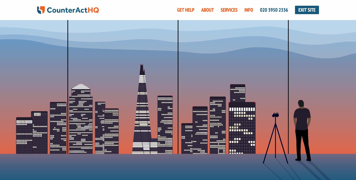 CounterAct HQ Website Screenshot